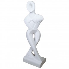 Monumental figural abstract marble sculpture
